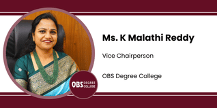 OBS Degree College, Vice Chairperson: Ms. K Malathi Reddy Interview